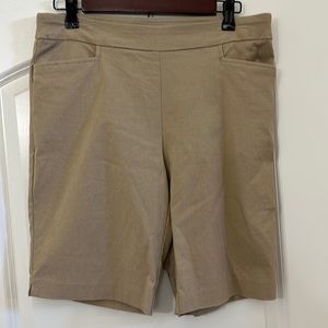 Khaki Bermuda shorts